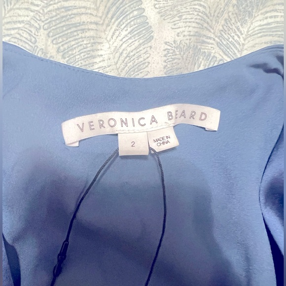 🔴 SOLD Veronica Beard Steel Blue Silk Dress - Picture 9 of 14